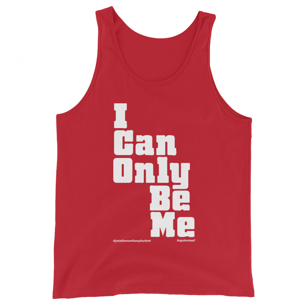 I Can Only Be Me Upstormed Tank Top in Red — front view