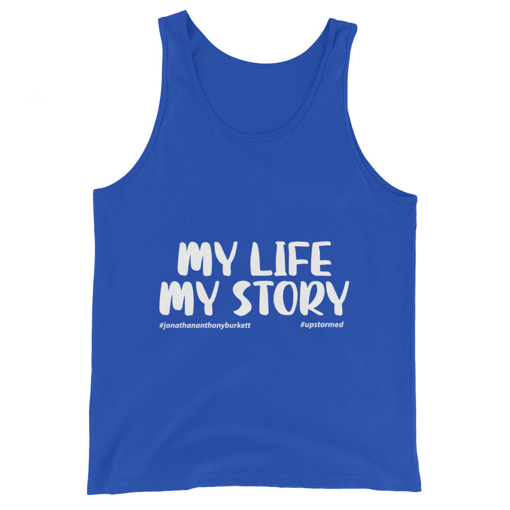 My Life My Story Upstormed Tank Top in True Royal — front view