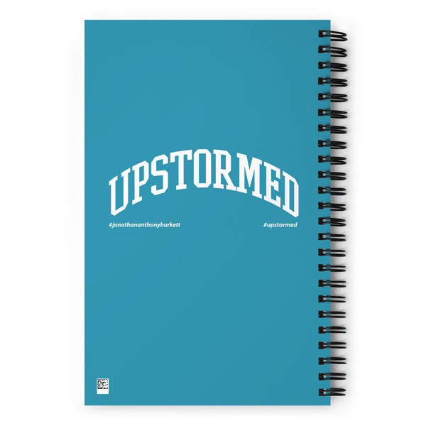 Upstormed Blue Spiral Notebook