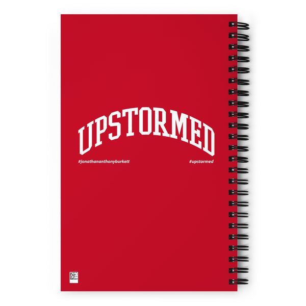 Upstormed Red Spiral Notebook