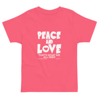 Peace and Love Upstormed Toddler T-Shirt