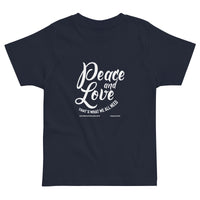 Peace And Love Upstormed Toddler T-Shirt
