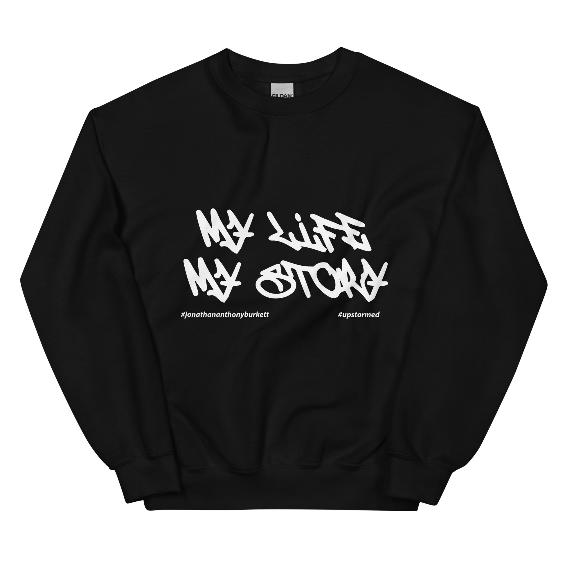 My Life My Story Upstormed Sweatshirt in Black — front view