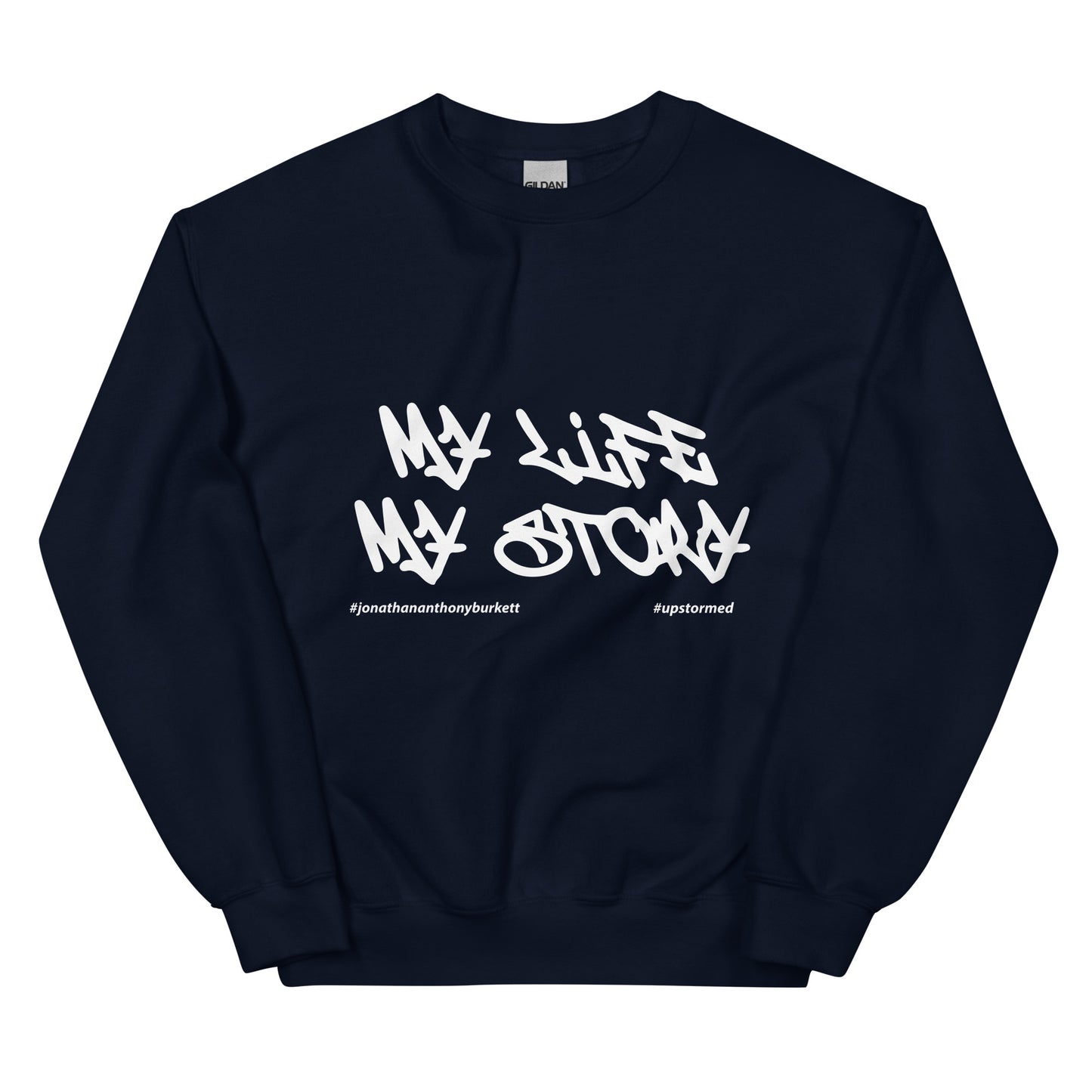 My Life My Story Upstormed Sweatshirt in Navy — front view
