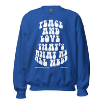 Peace And Love Upstormed Sweatshirt