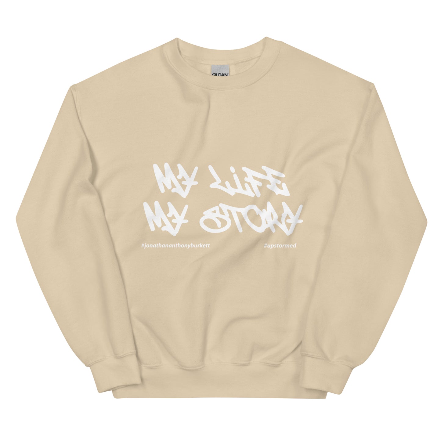 My Life My Story Upstormed Sweatshirt in Sand — front view
