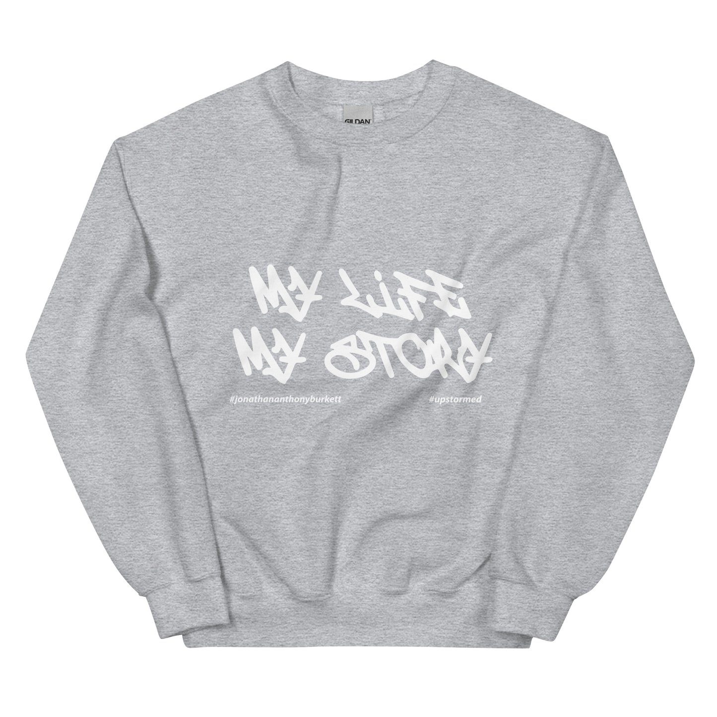 My Life My Story Upstormed Sweatshirt in Sport Grey — front view