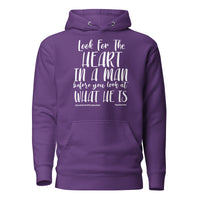 Look For The Heart In A Man Upstormed Hoodie