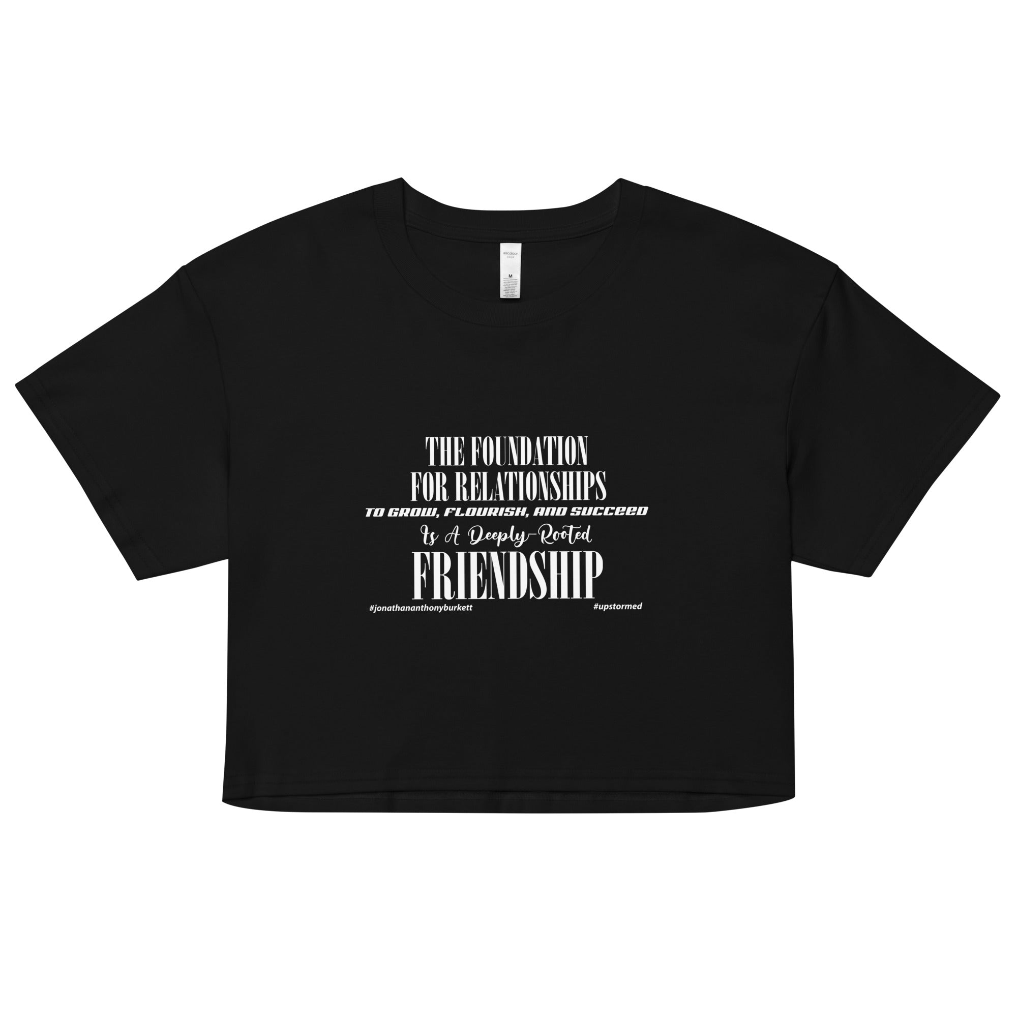 A Deeply Rooted Friendship Upstormed Women’s Crop Top