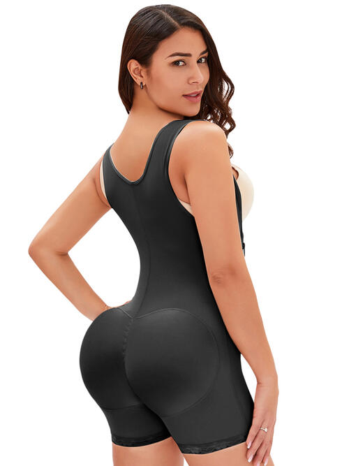 Full Size Side Zip Up Wide Strap Shapewear – product image 3