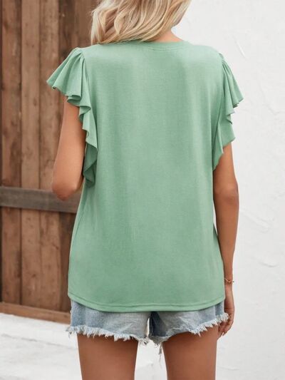Notched Cap Sleeve T-Shirt – product image 5
