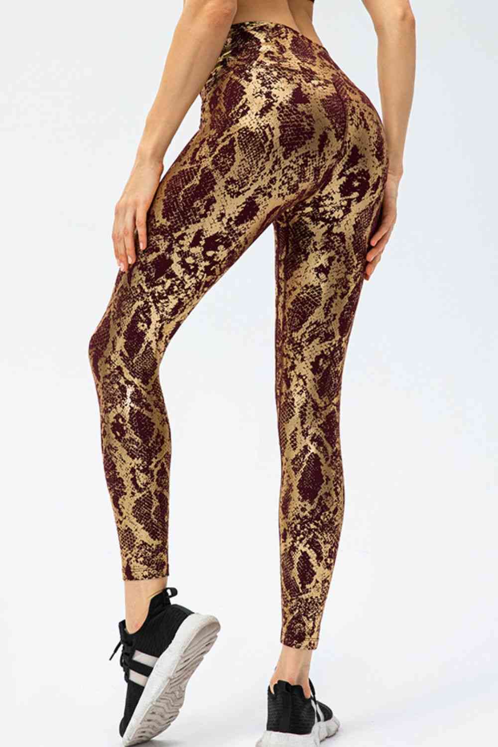 Animal Print Slim Fit Wide Waistband Long Sports Pants – product image 11