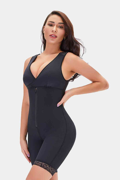 Full Size Lace Trim Shapewear with Zipper – product image 11