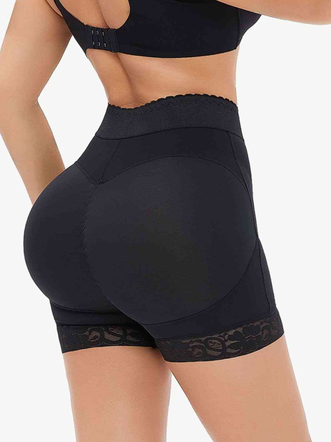 Full Size Zip-Up Lace Trim Shaping Shorts – product image 6
