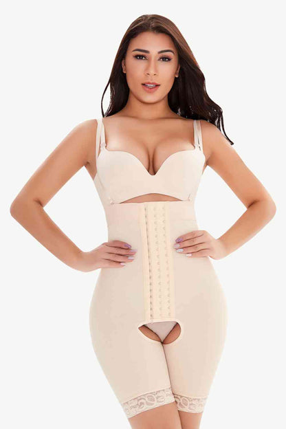 Full Size Hook-and-Eye Lace Trim Shaping Bodysuit – product image 7