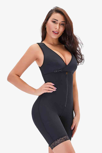 Full Size Lace Trim Shapewear with Zipper – product image 10