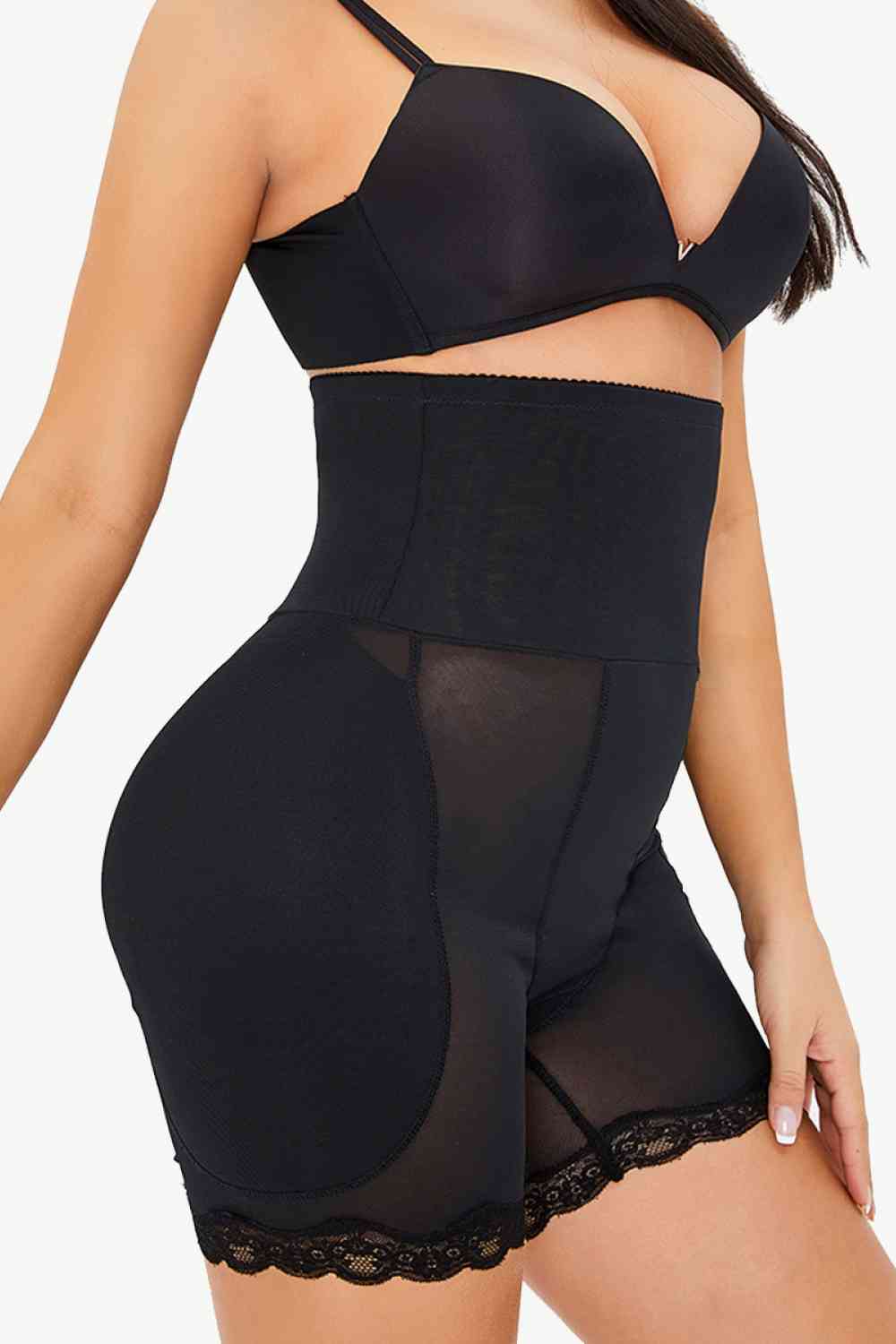 Full Size Lace Trim Pull-On Lifting Shaping Shorts – product image 4