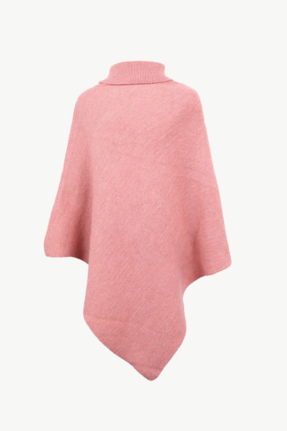 Turtleneck Buttoned Poncho – product image 6