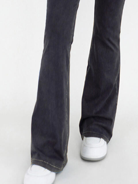 Wide Waistband Bootcut Jeans with Pockets – product image 12
