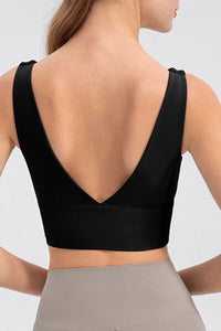 Scoop Neck Wide Strap Active Tank