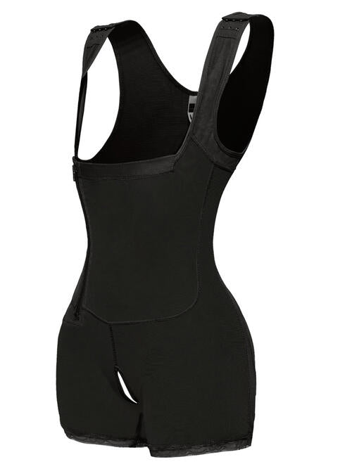 Full Size Side Zip Up Wide Strap Shapewear – product image 5