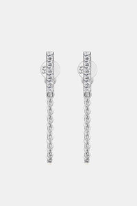 Moissanite 925 Sterling Silver Connected Earrings