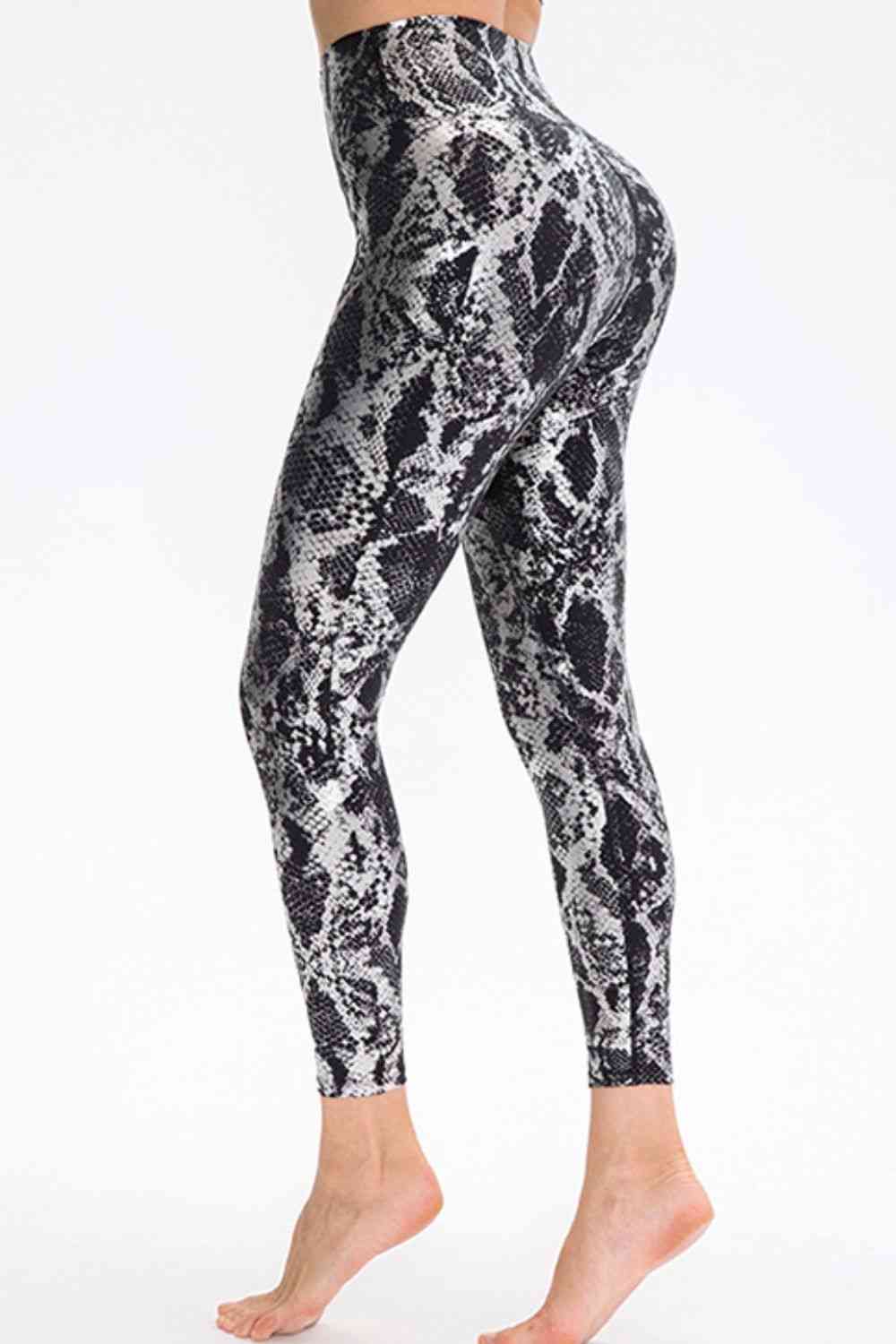 Animal Print Slim Fit Wide Waistband Long Sports Pants – product image 9