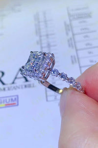 1 Carat Moissanite Square Ring