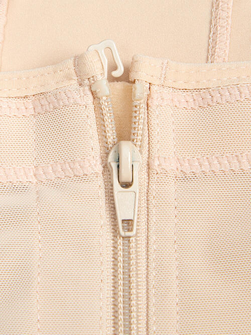 Full Size Zip Up Lace Detail Long Sleeve Shapewear – product image 16