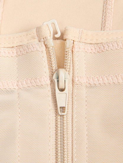 Full Size Zip Up Lace Detail Long Sleeve Shapewear – product image 16