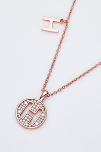 Moissanite A to J Pendant Necklace