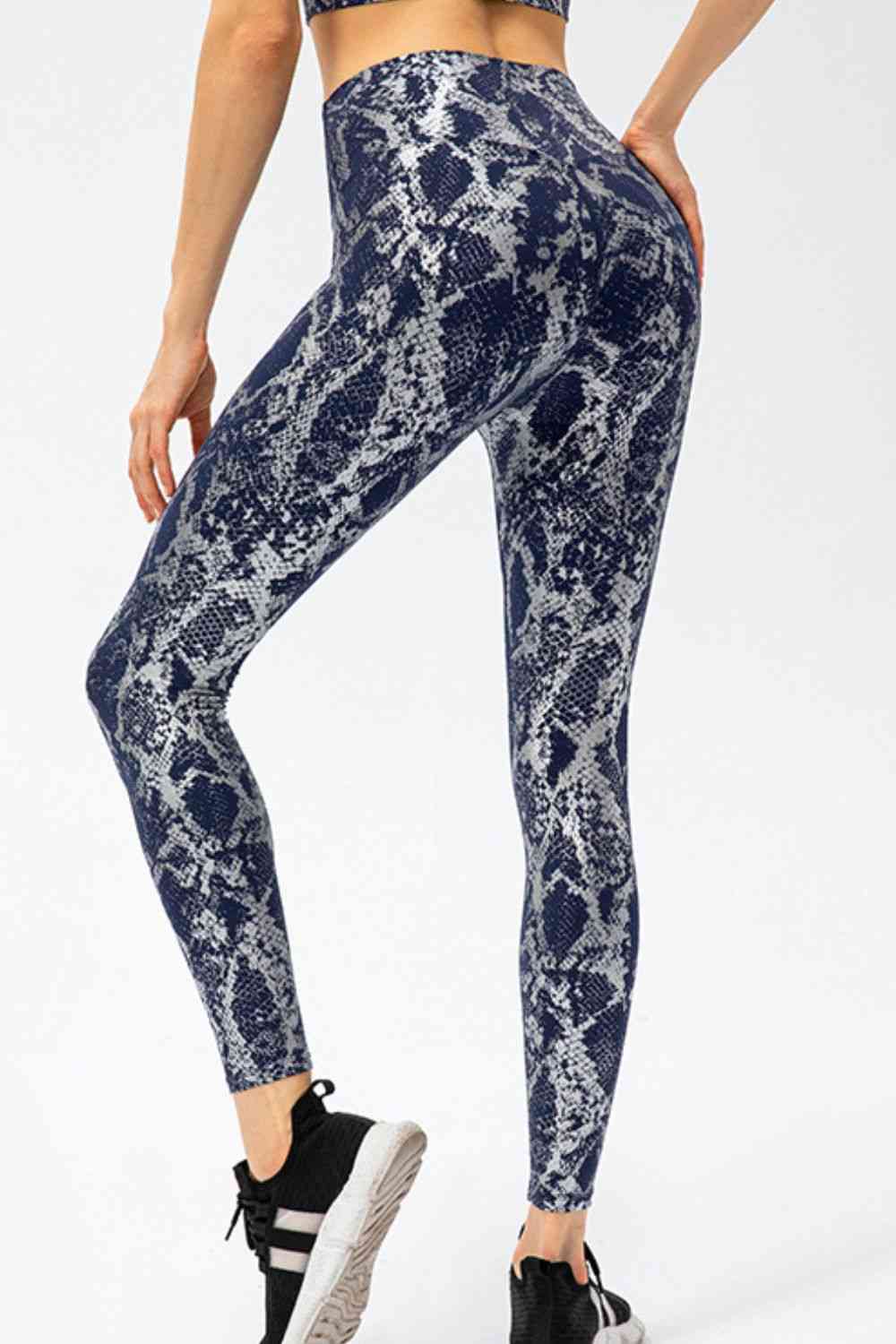 Animal Print Slim Fit Wide Waistband Long Sports Pants – product image 5