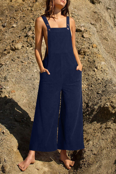 Pocketed Wide Leg Overall – product image 25