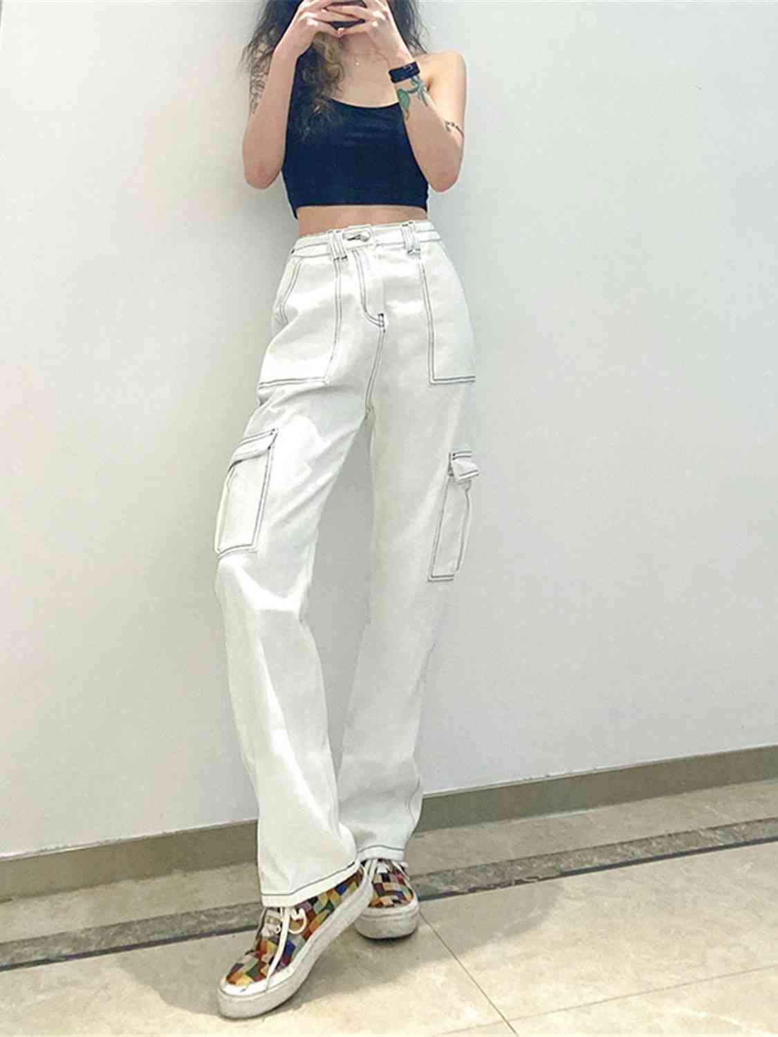 Straight Jeans with Pockets – product image 32