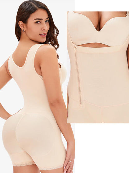 Full Size Side Zip Up Wide Strap Shapewear – product image 7