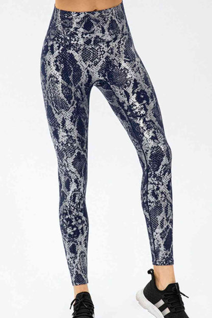 Animal Print Slim Fit Wide Waistband Long Sports Pants – product image 6