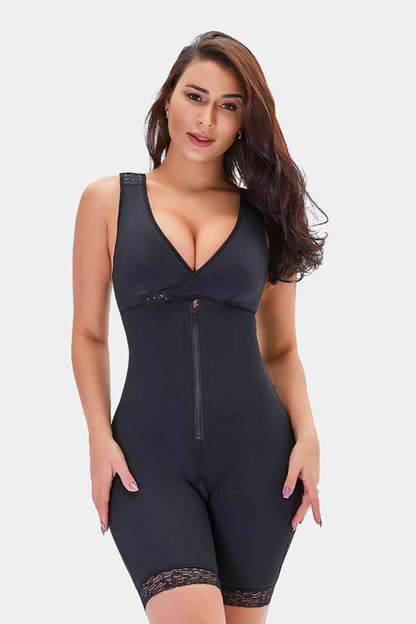 Full Size Lace Trim Shapewear with Zipper – product image 9