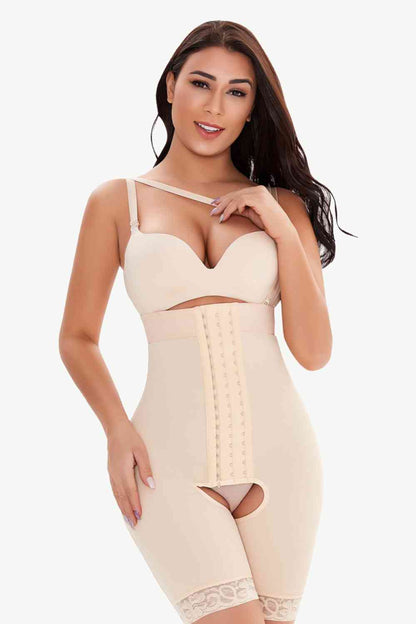 Full Size Hook-and-Eye Lace Trim Shaping Bodysuit – product image 9