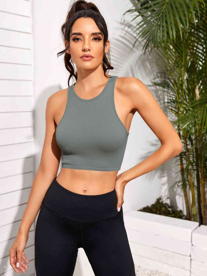 Cropped Round Neck Sports Tank Top – product image 10