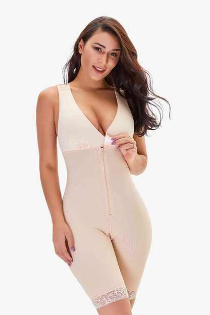 Full Size Lace Trim Shapewear with Zipper – product image 1
