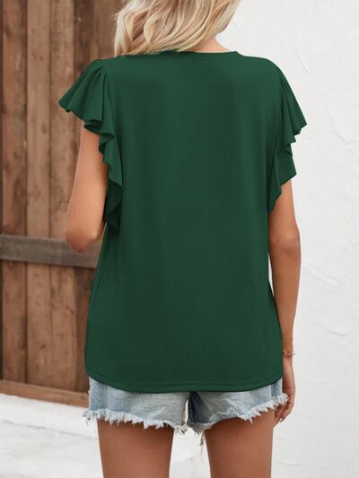 Notched Cap Sleeve T-Shirt – product image 17