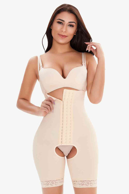 Full Size Hook-and-Eye Lace Trim Shaping Bodysuit – product image 8