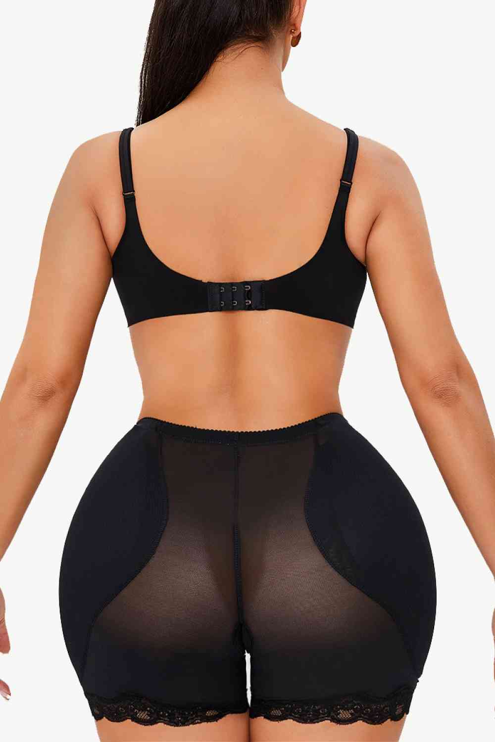 Full Size Scalloped Lace Trim Pull-On Shaping Shorts – product image 3