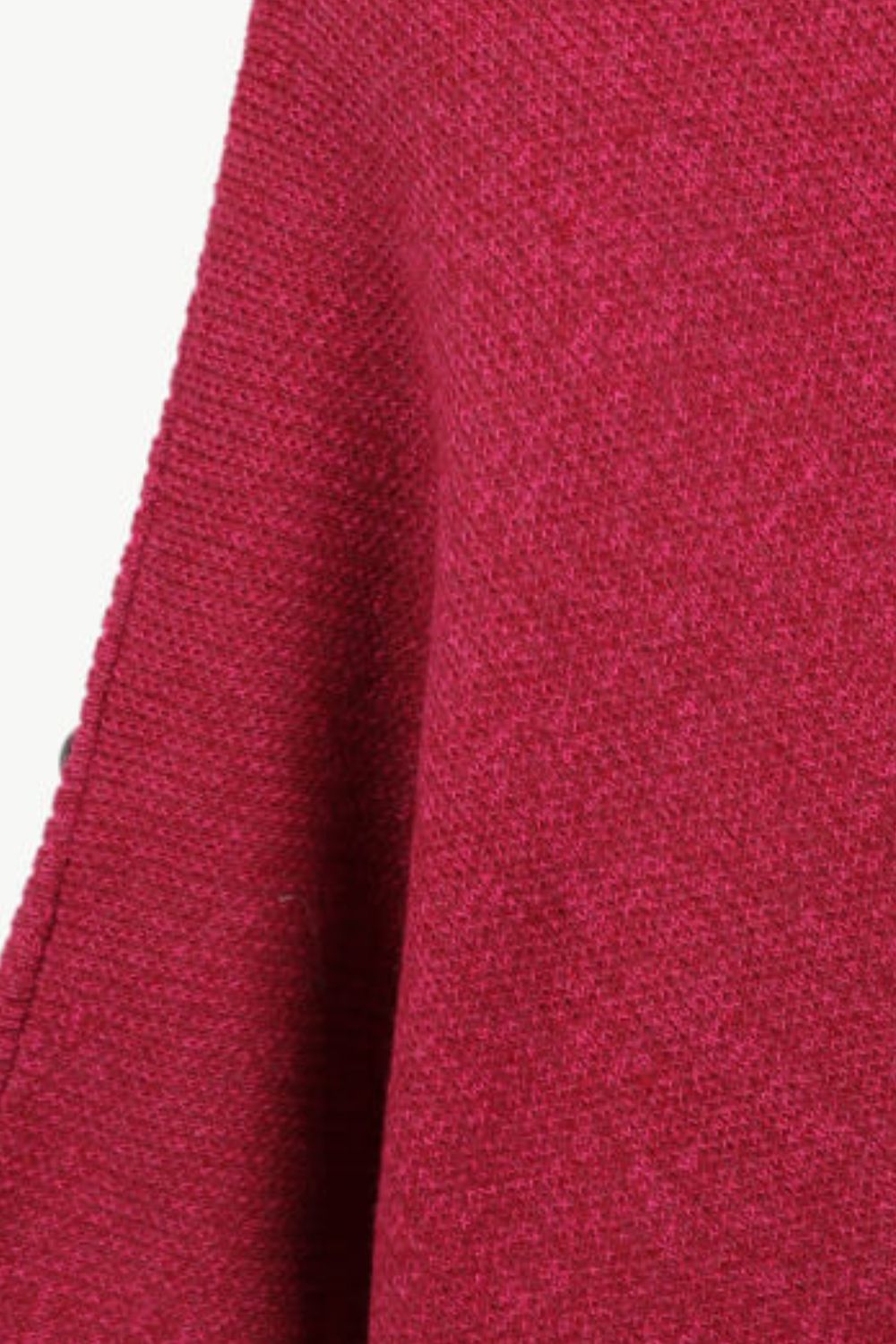 Turtleneck Buttoned Poncho – product image 19