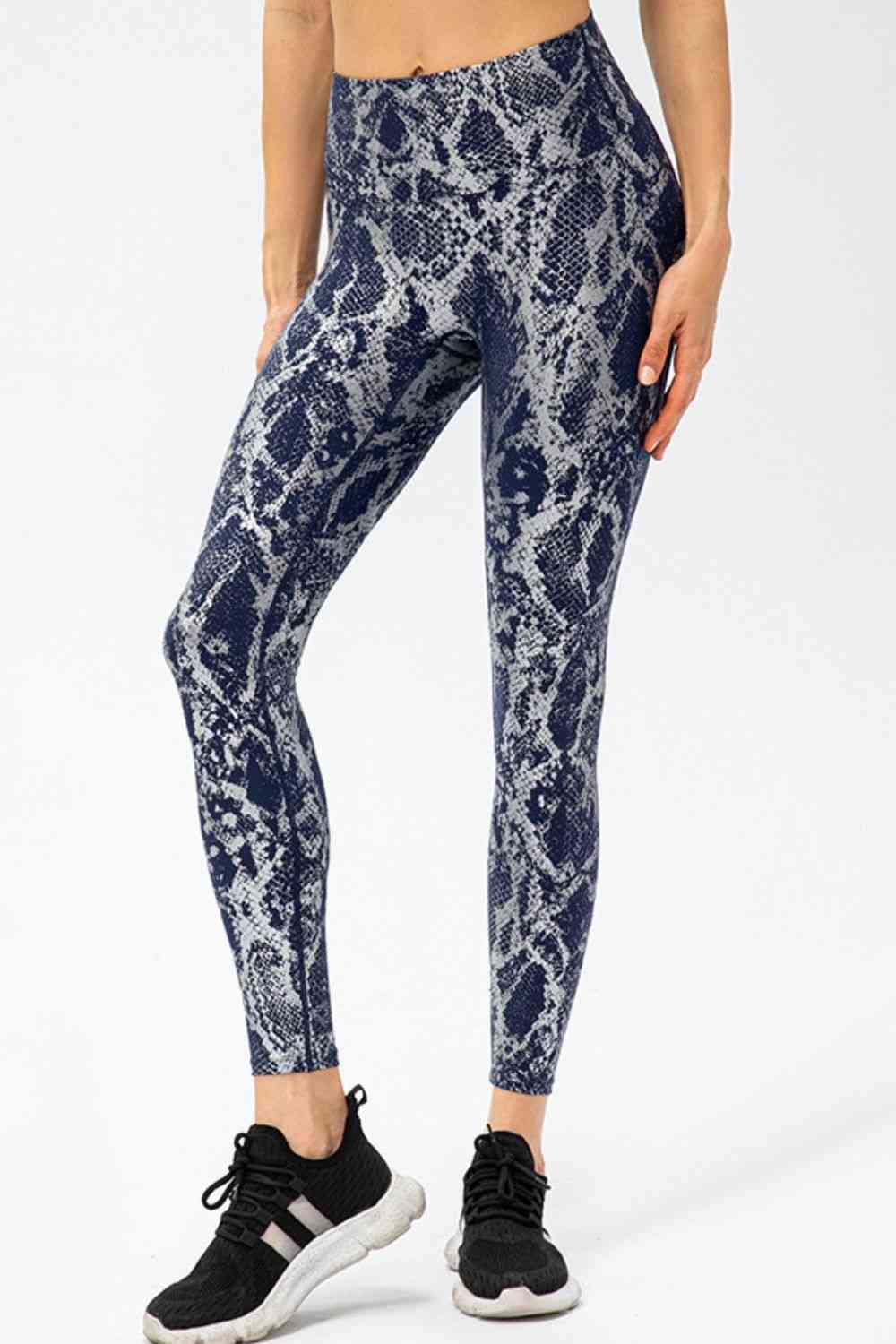 Animal Print Slim Fit Wide Waistband Long Sports Pants – product image 4