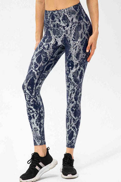 Animal Print Slim Fit Wide Waistband Long Sports Pants – product image 4