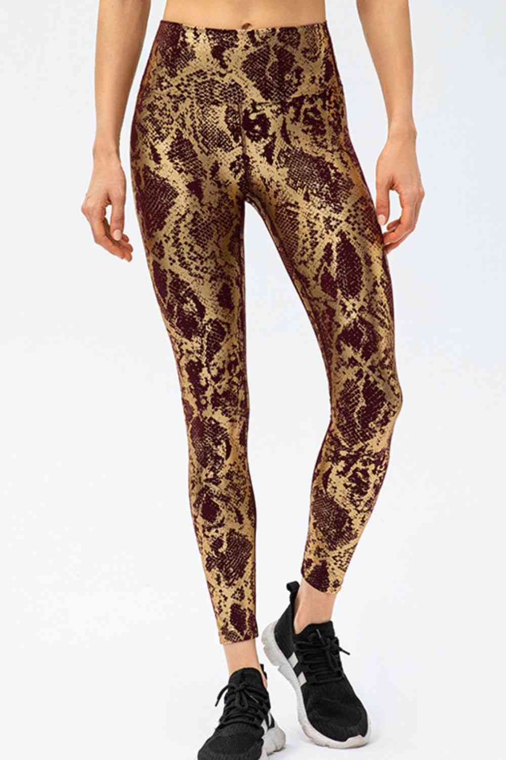 Animal Print Slim Fit Wide Waistband Long Sports Pants – product image 10