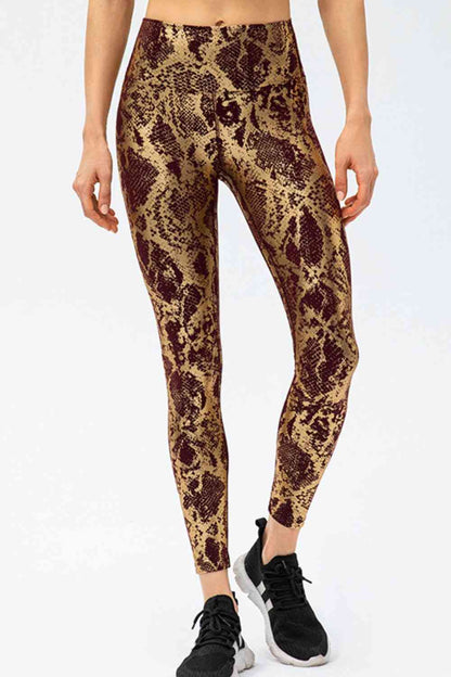 Animal Print Slim Fit Wide Waistband Long Sports Pants – product image 10