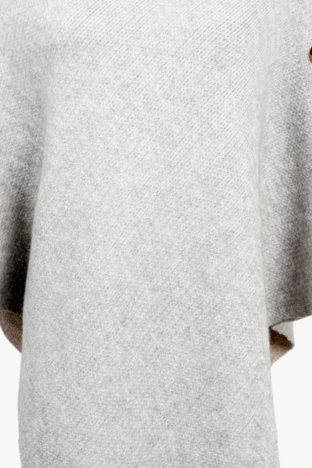 Turtleneck Buttoned Poncho – product image 13