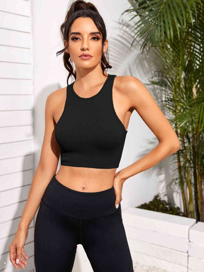 Cropped Round Neck Sports Tank Top – product image 1